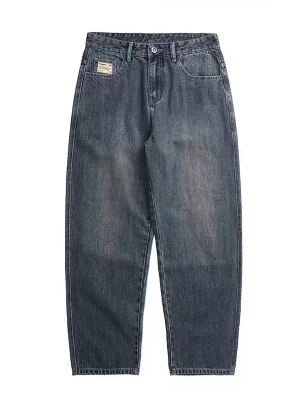 Men's Vintage Wash Relaxed Fit Jeans, image 5