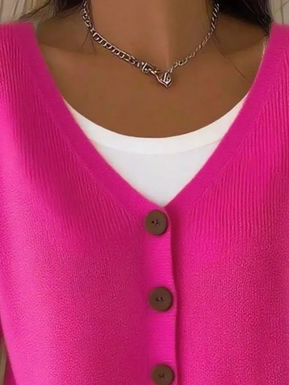 Full Size V-Neck Button-Down Knit Cardigan Plus Size, image 12