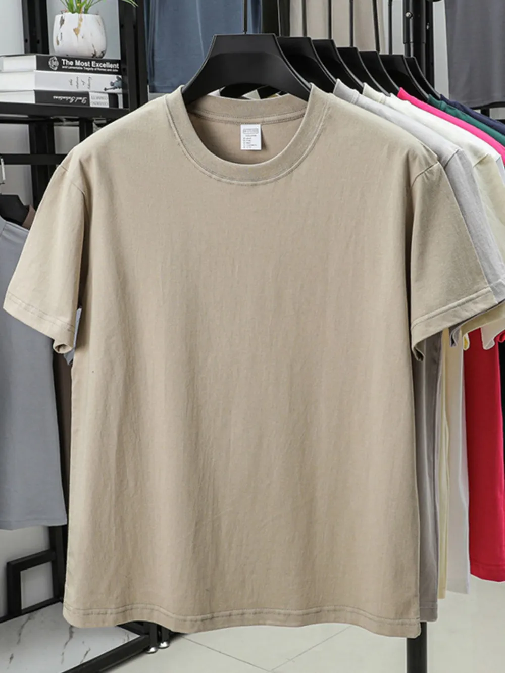 Men's Full Size Round Neck Short Sleeve T-Shirt Plus Size, image 7