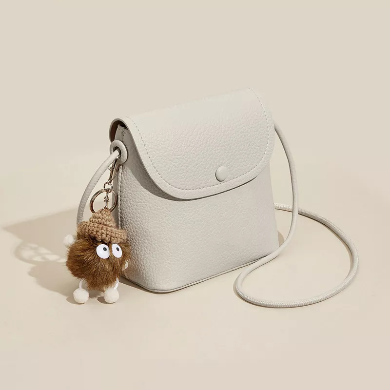 Leather Flap Crossbody Bag, image 3