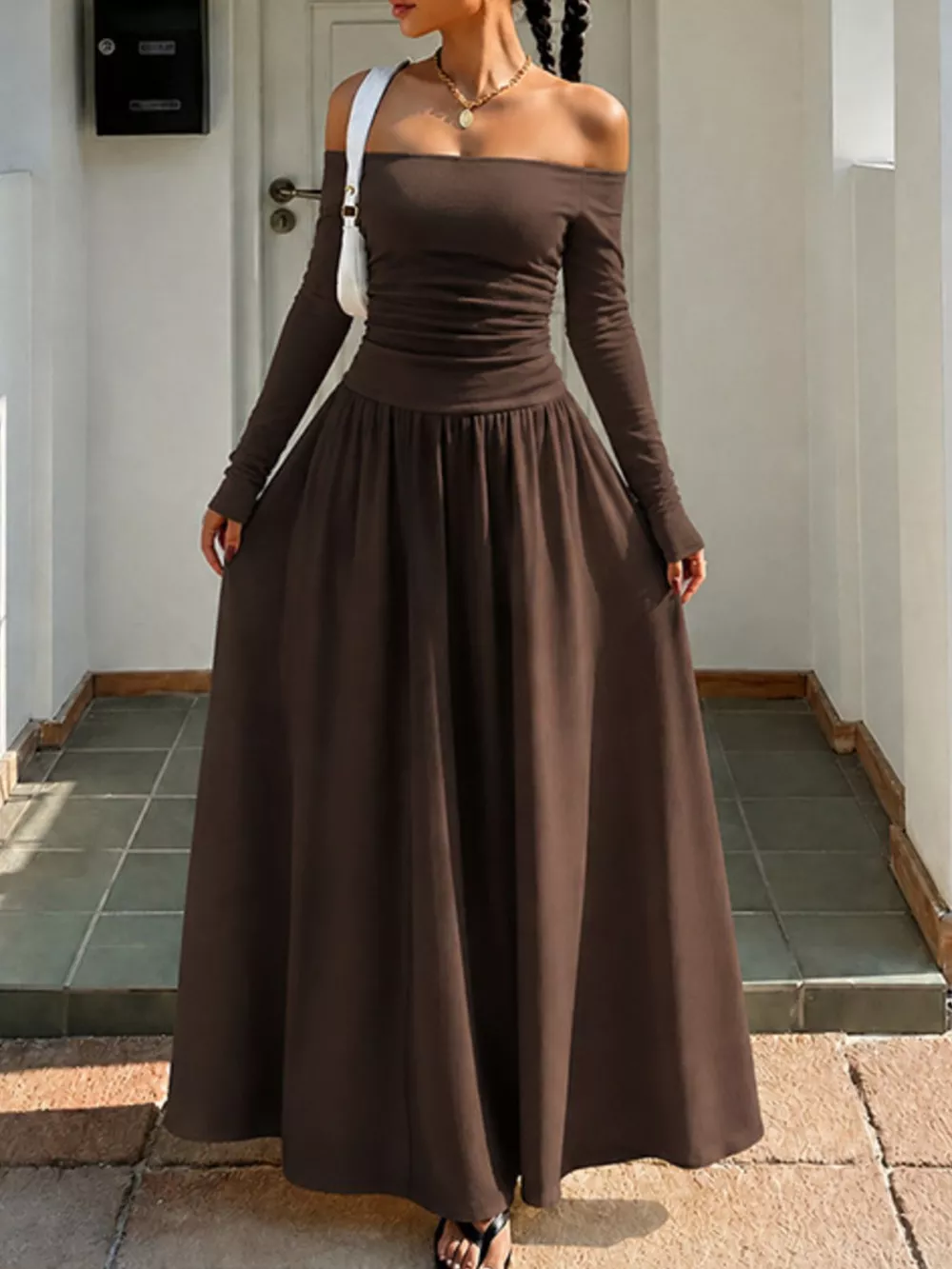 Off-the-Shoulder Maxi Dress, image 5