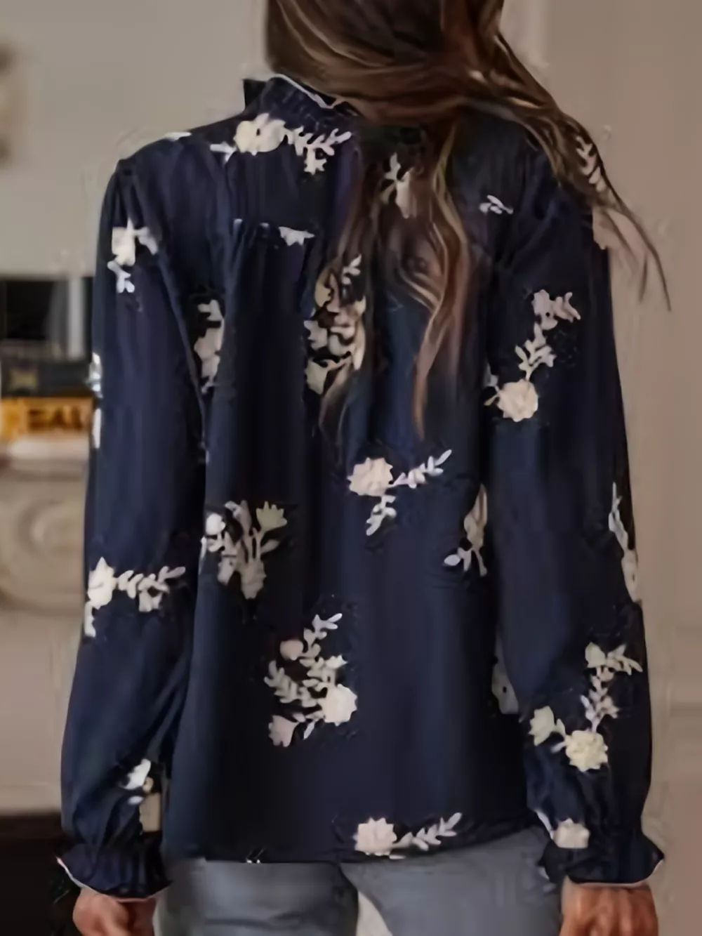 Floral Embroidered Button Down Shirt, image 10