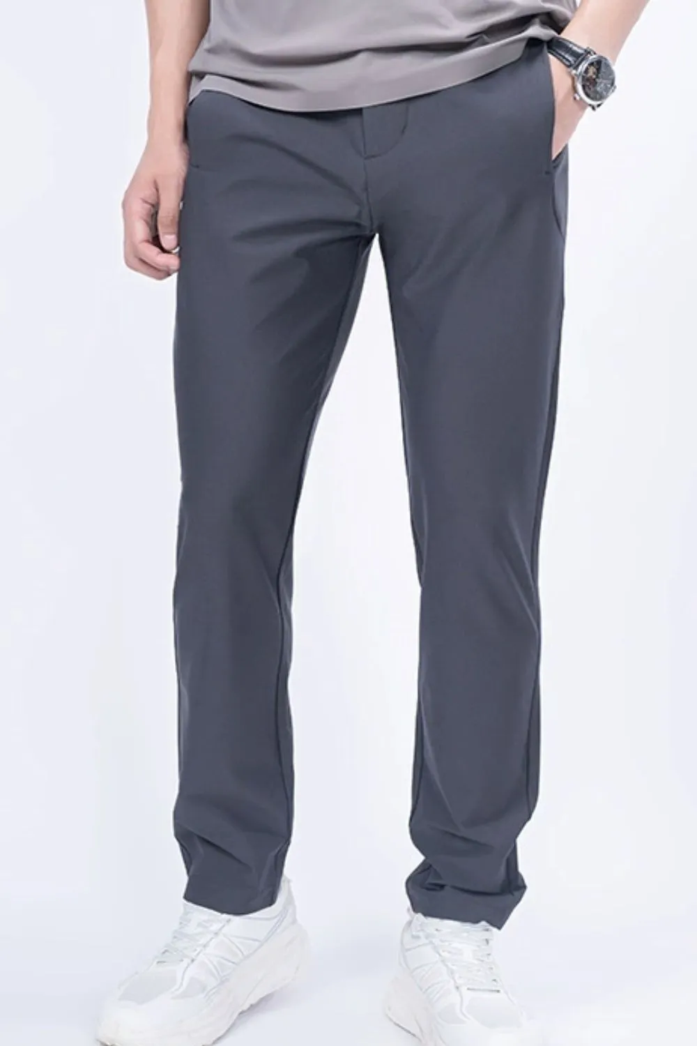Men's Plus Size Classic Pocketed Casual Pants, image 2