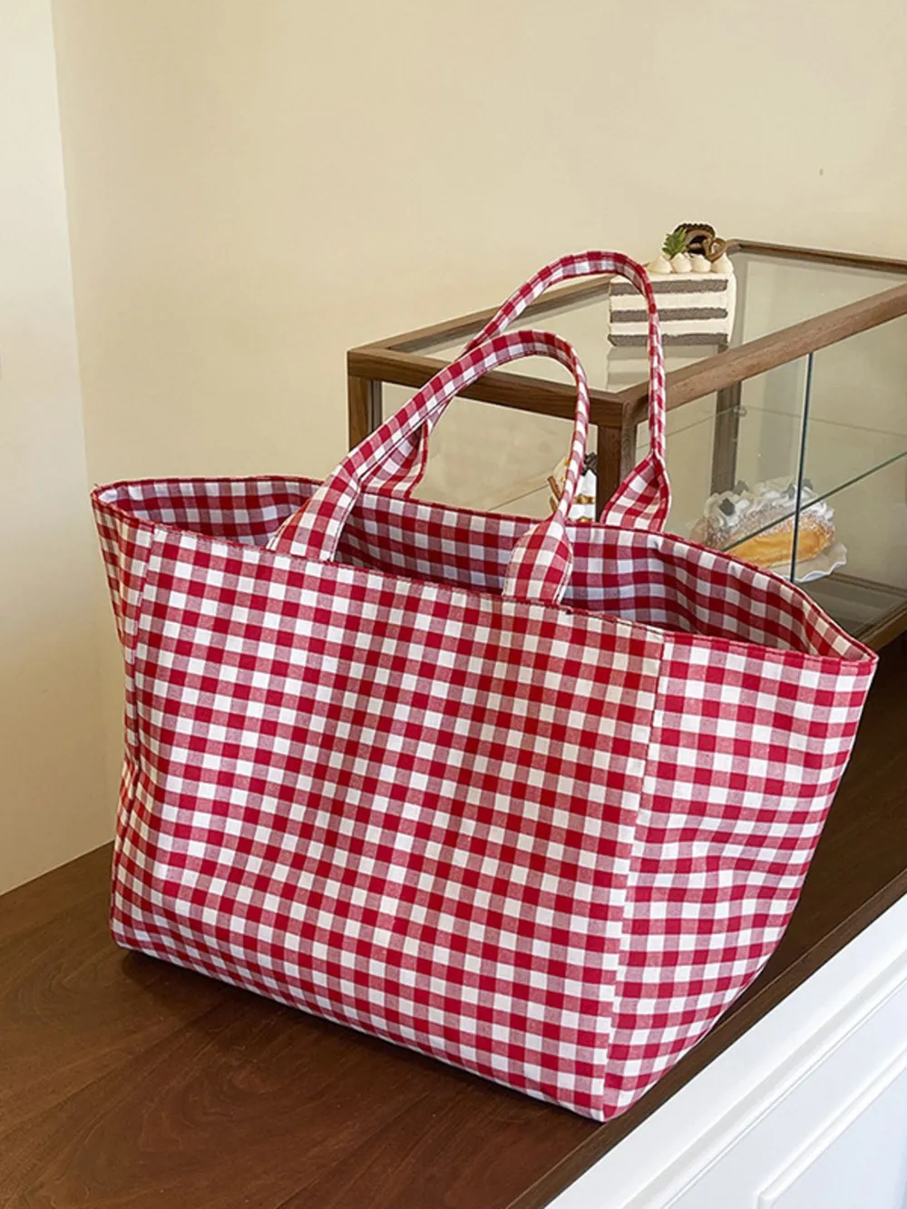 Classic Plaid Tote Bag, image 6