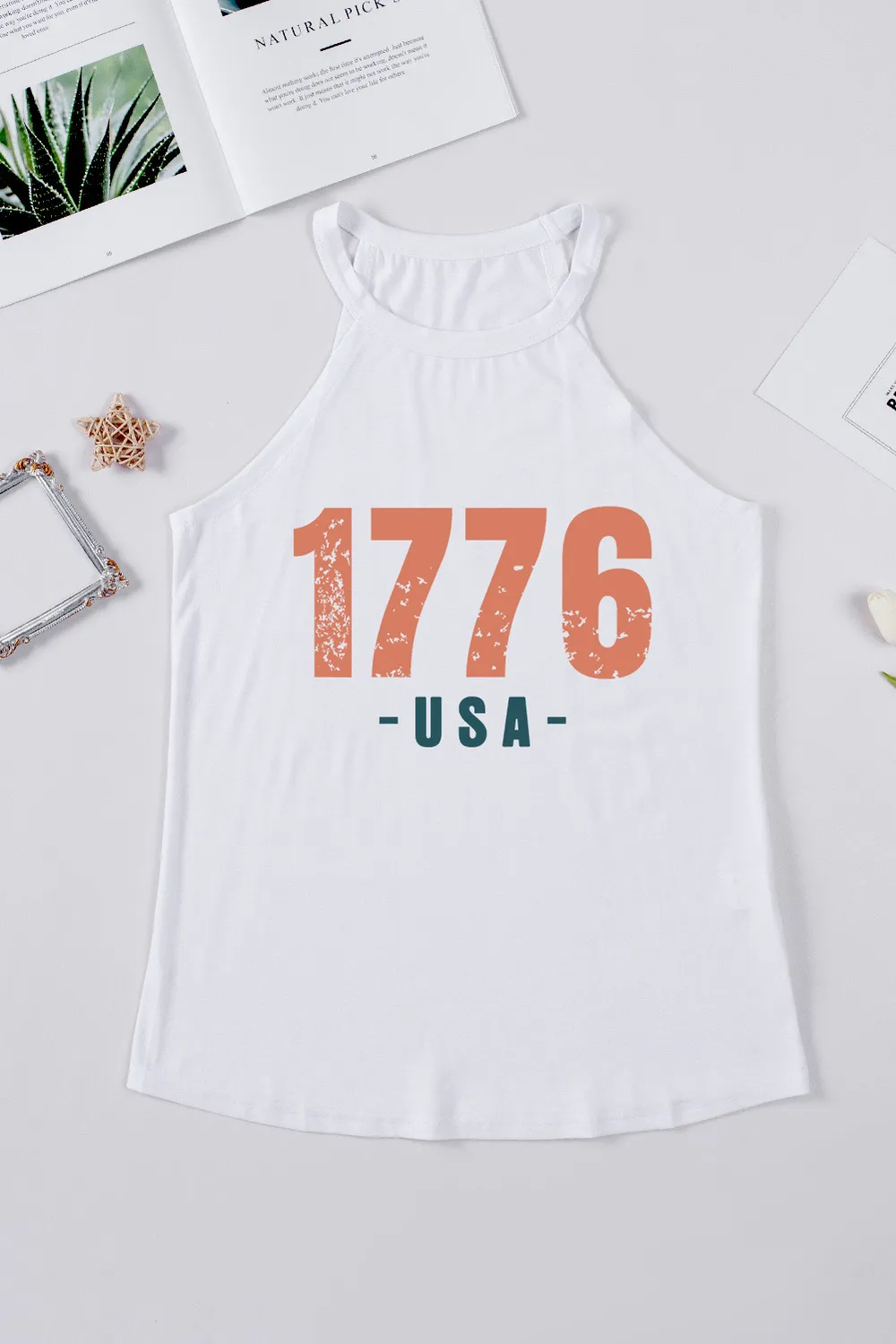 1776 USA Round Neck Tank, image 5