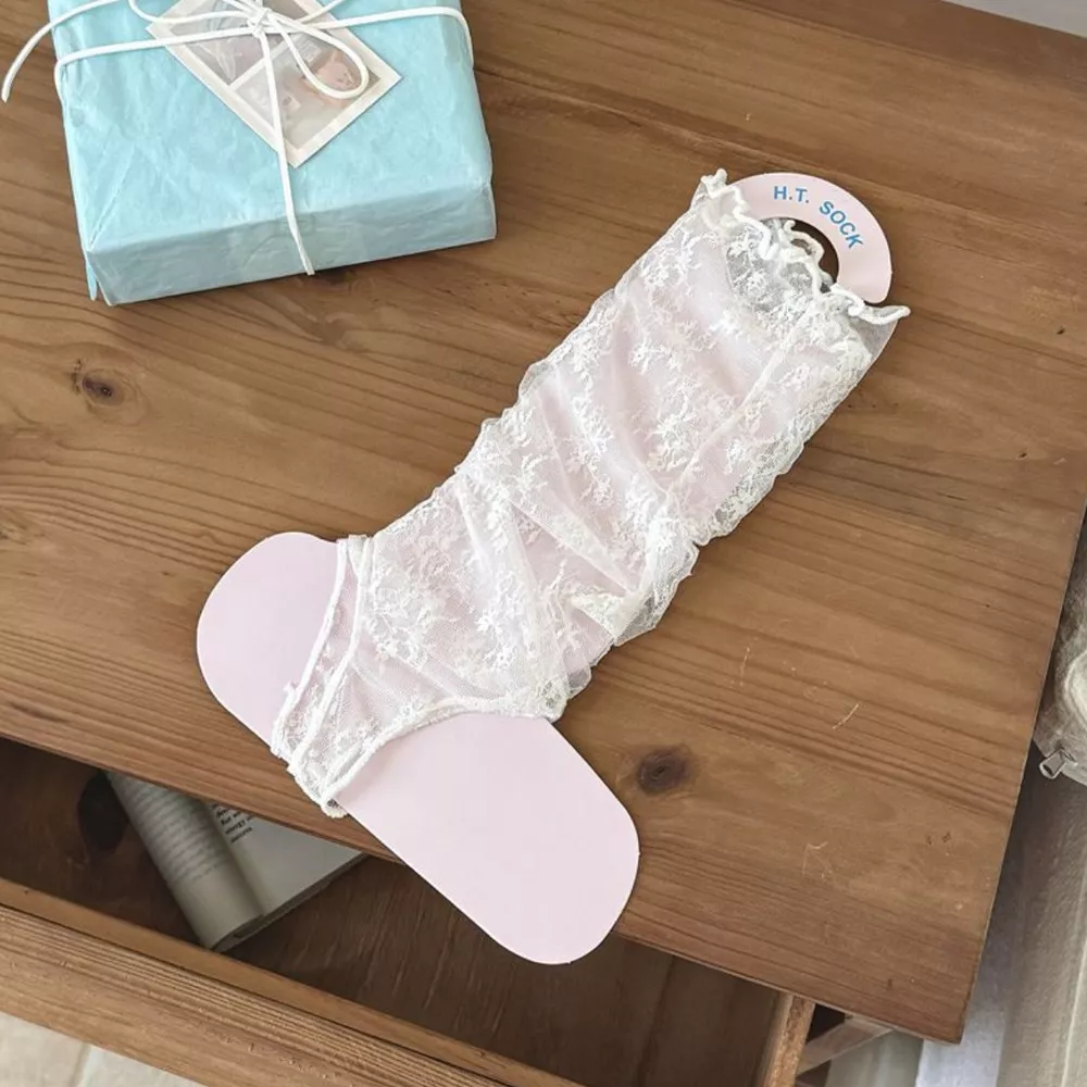 Lace Stirrup Socks, image 7