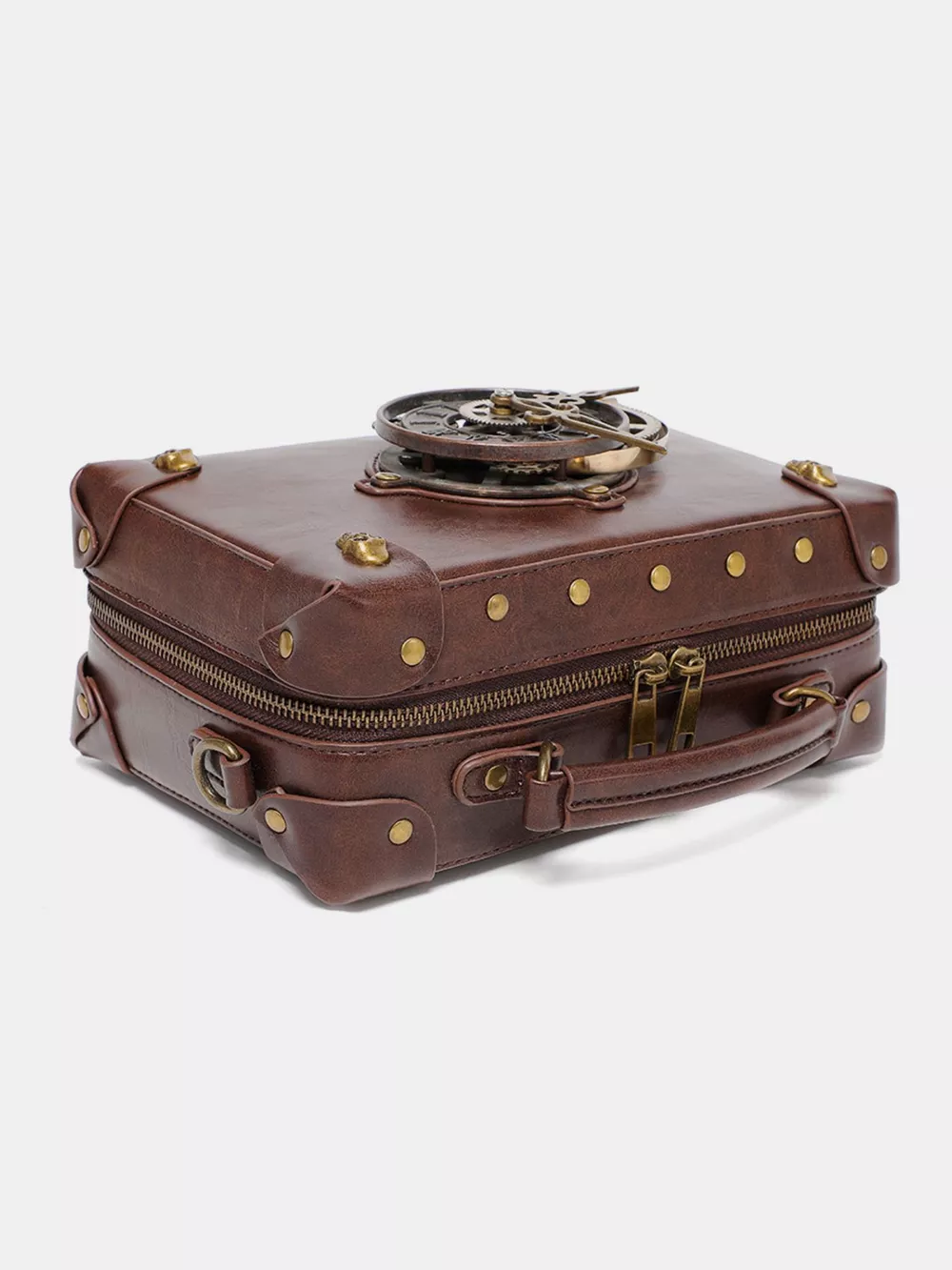 Steampunk Clockwork Design Crossbody Bag, image 4