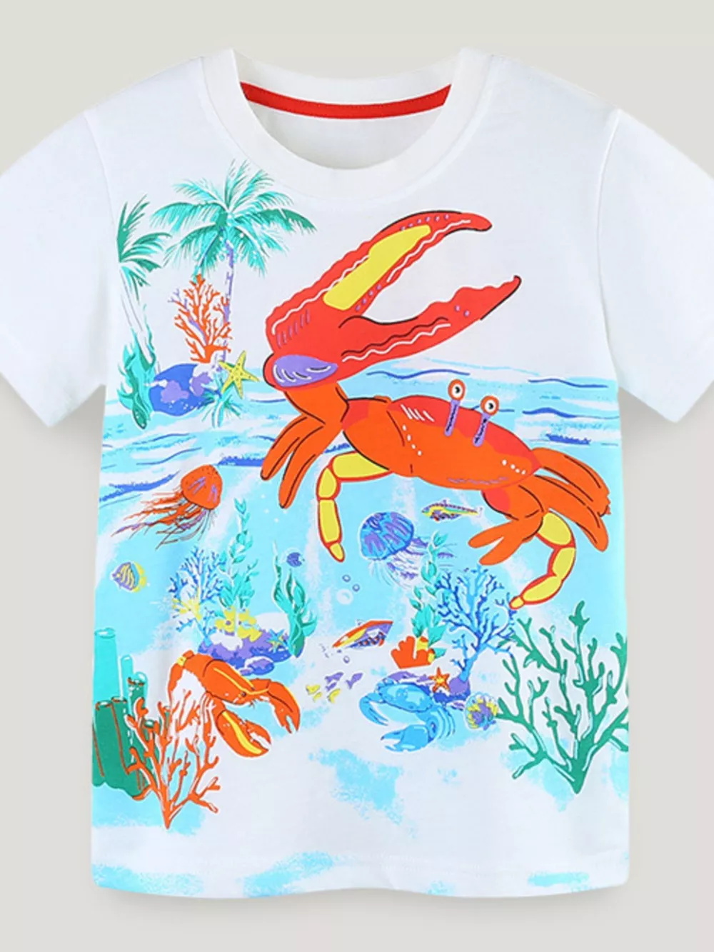 Children's Crab Round Neck T-Shirt