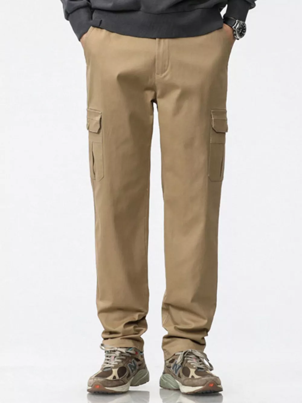 Men's Plus Size Relaxed Fit Cargo Pants, image 2