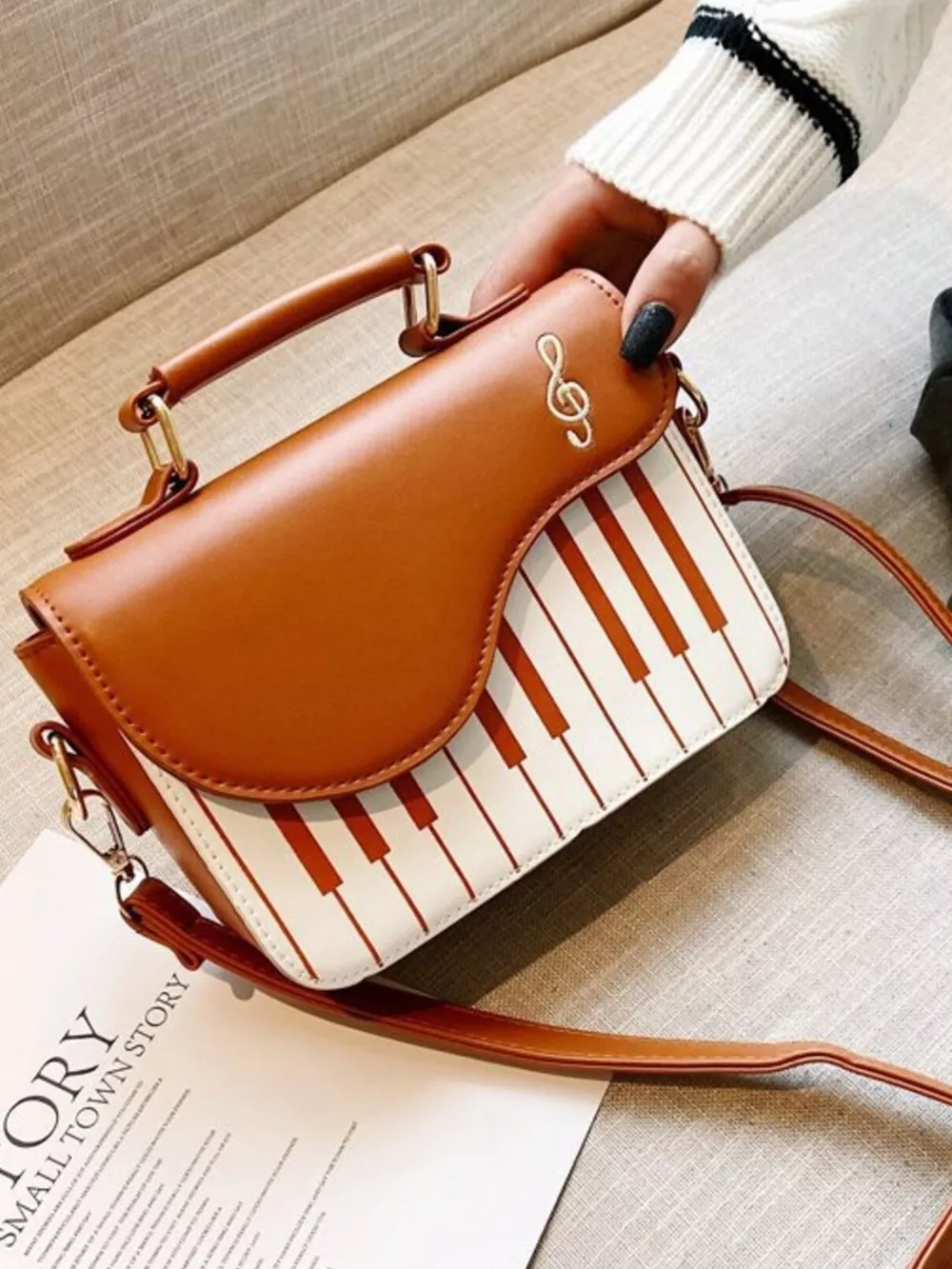 Piano Keys Crossbody Bag, image 6