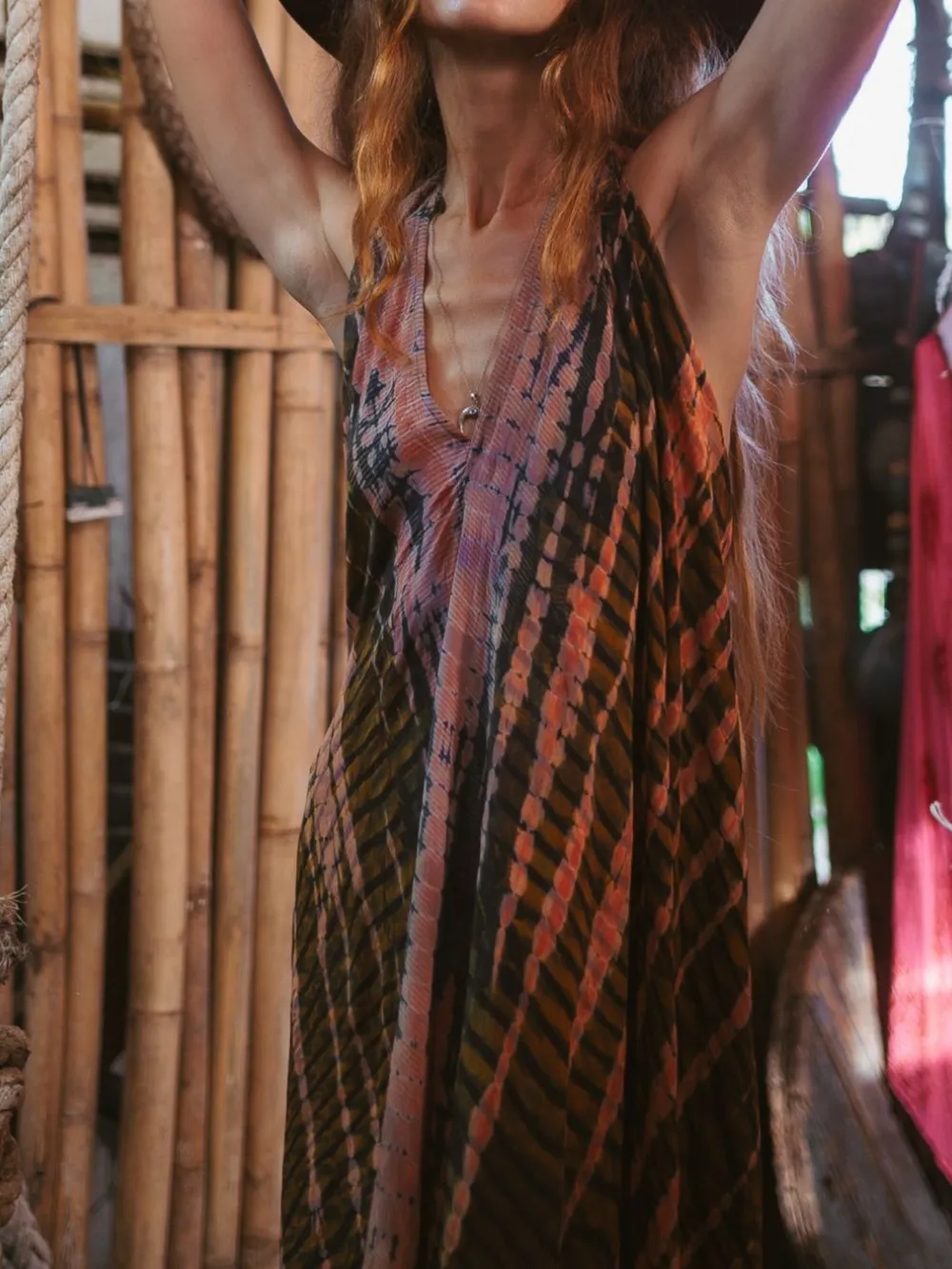 Asymmetrical Hem Printed Halter Neck Dress, image 23