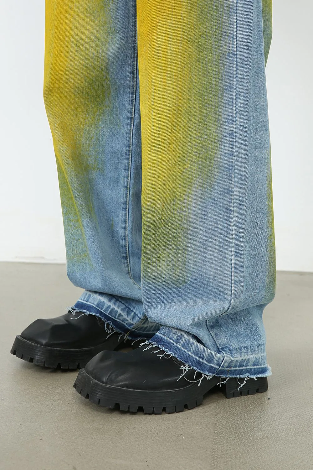 Men's Contrast Baggy Jeans, image 4