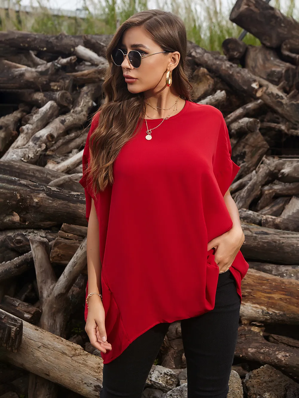 Round Neck Short Sleeve T-Shirt, image 11