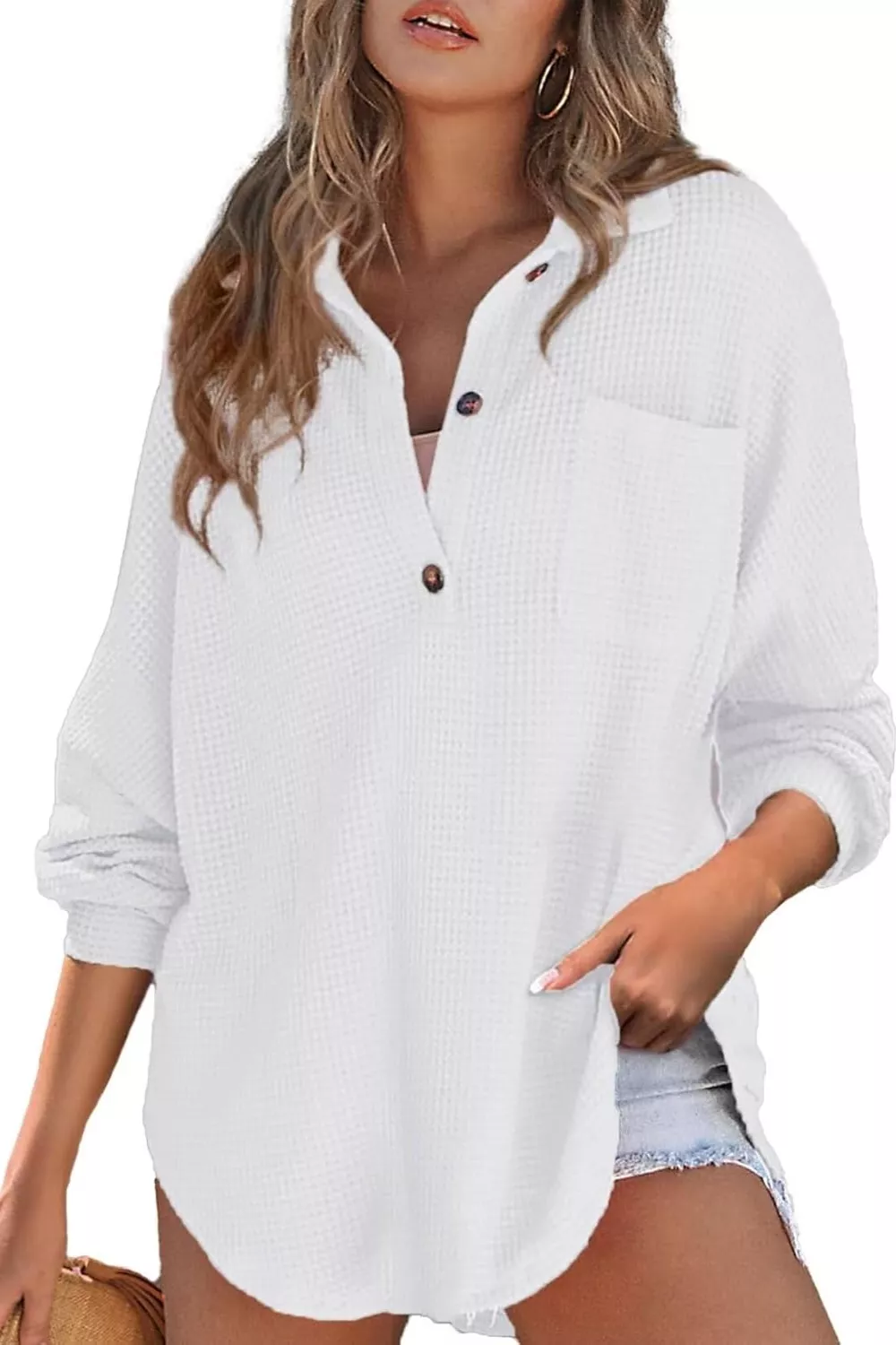 Half Button Long Sleeve Sweatshirt, image 11