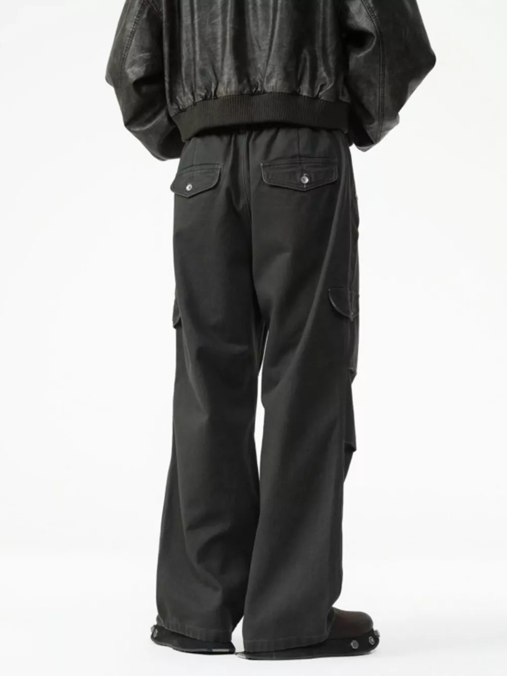 Men's Drawstring Wide Leg Pants, image 9