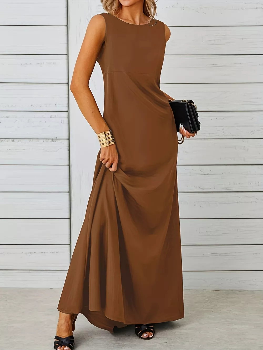 Sleeveless Flowy Maxi Dress, image 25