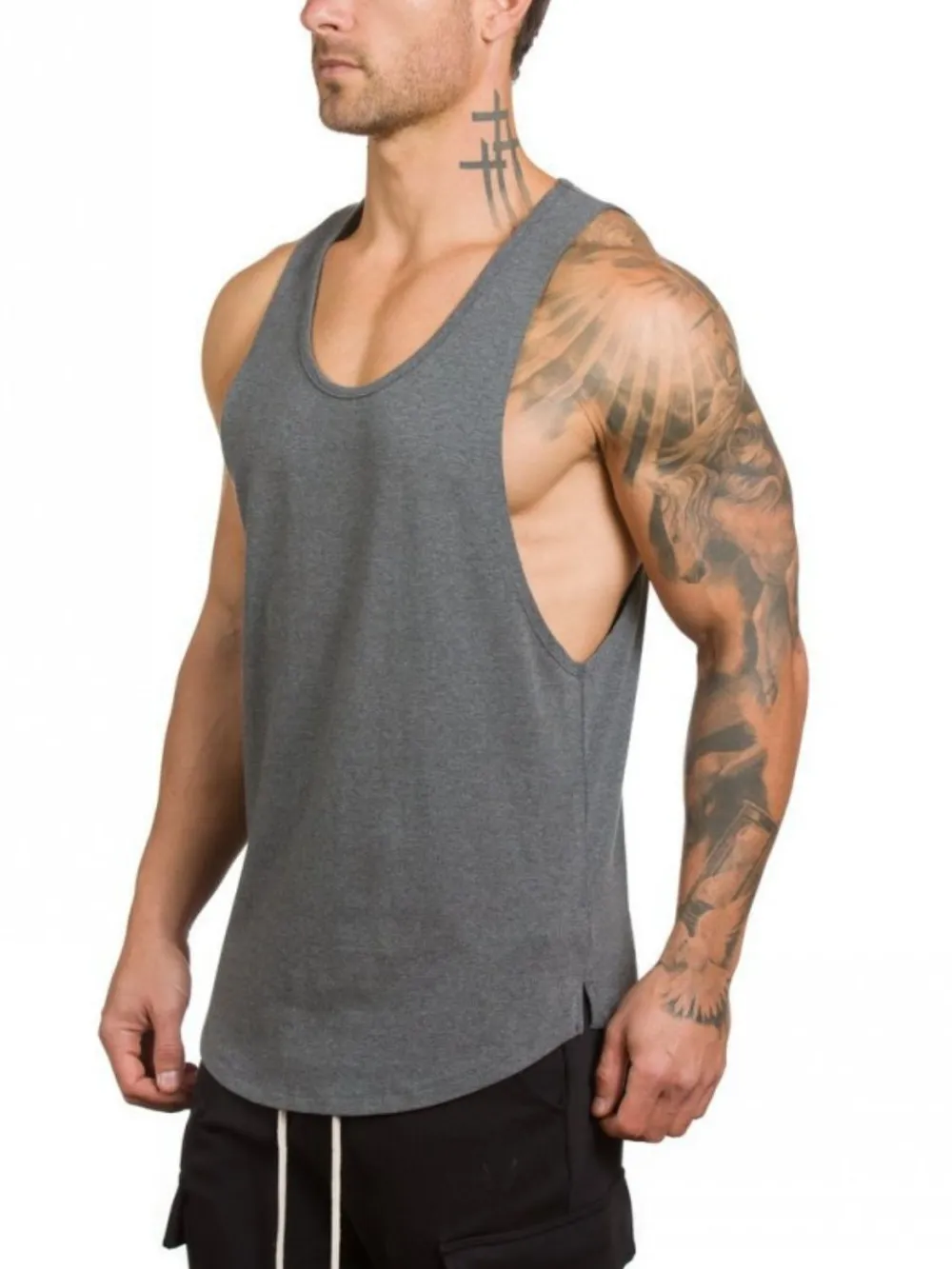 Men's Wide Strap Tank, image 6