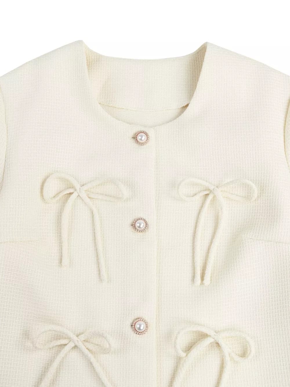Bow Detail Cropped Outerwear, image 7