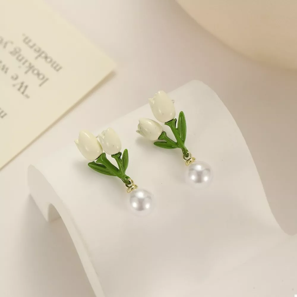 Flower Stud Earrings, image 2
