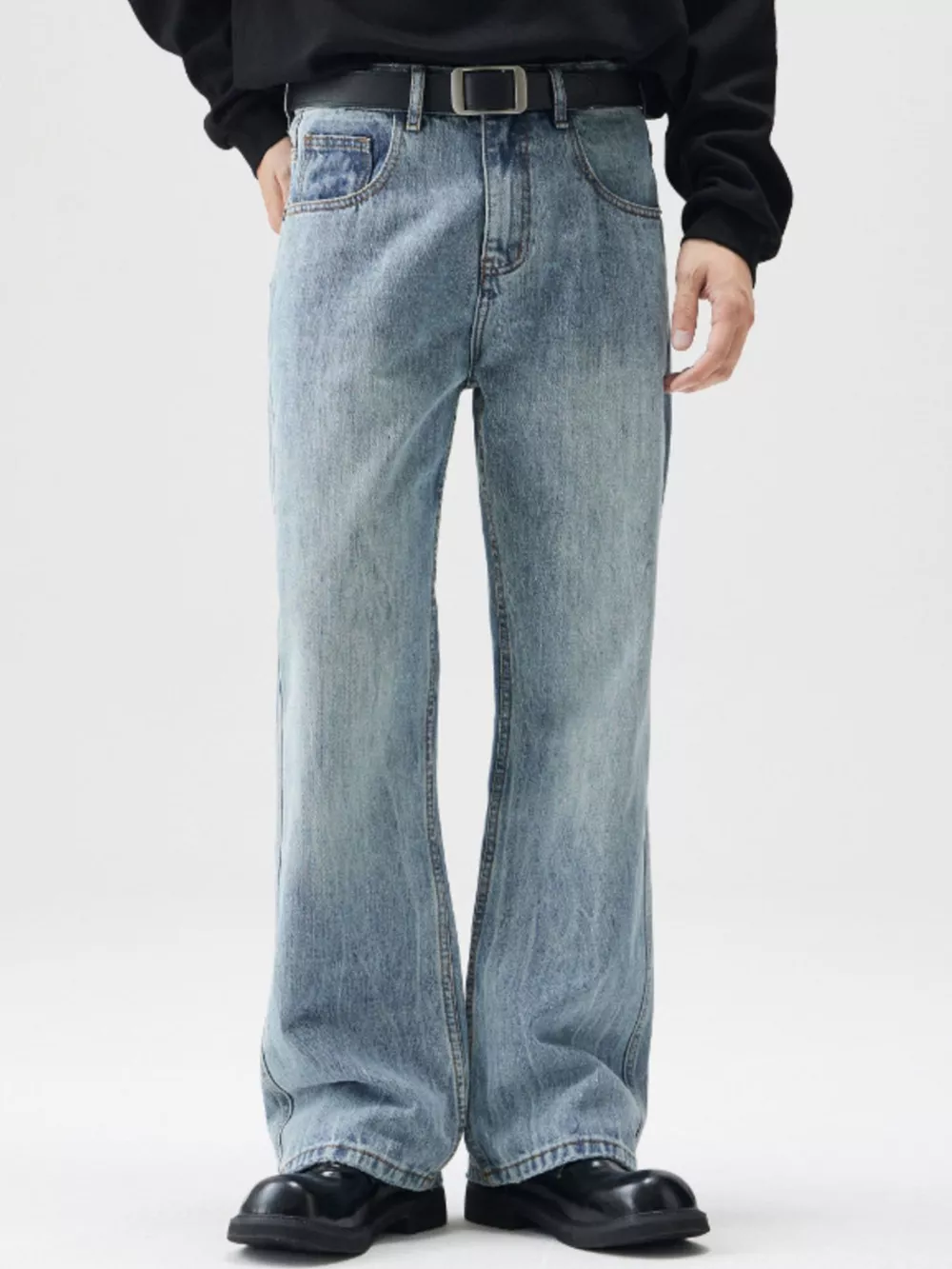 Men's Wash Relaxed Fit Jeans, image 3