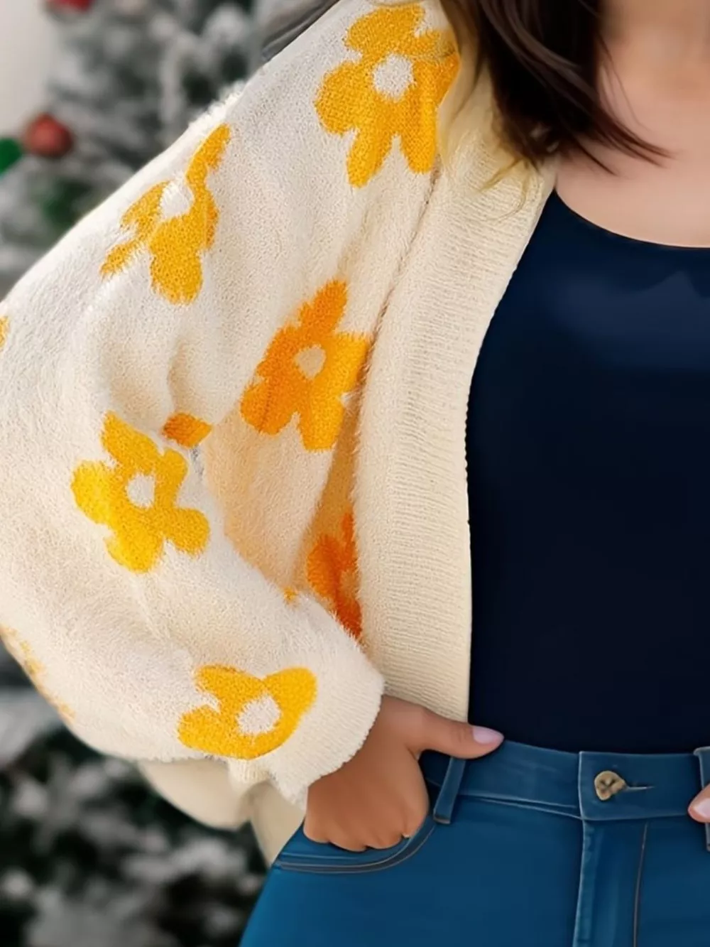 Floral Open Front Cardigan, image 22