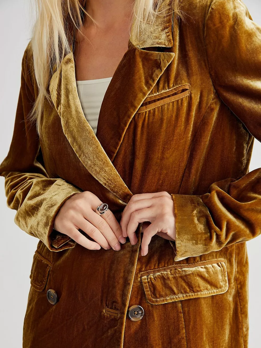 Lapel Collar Button Up Blazer, image 11