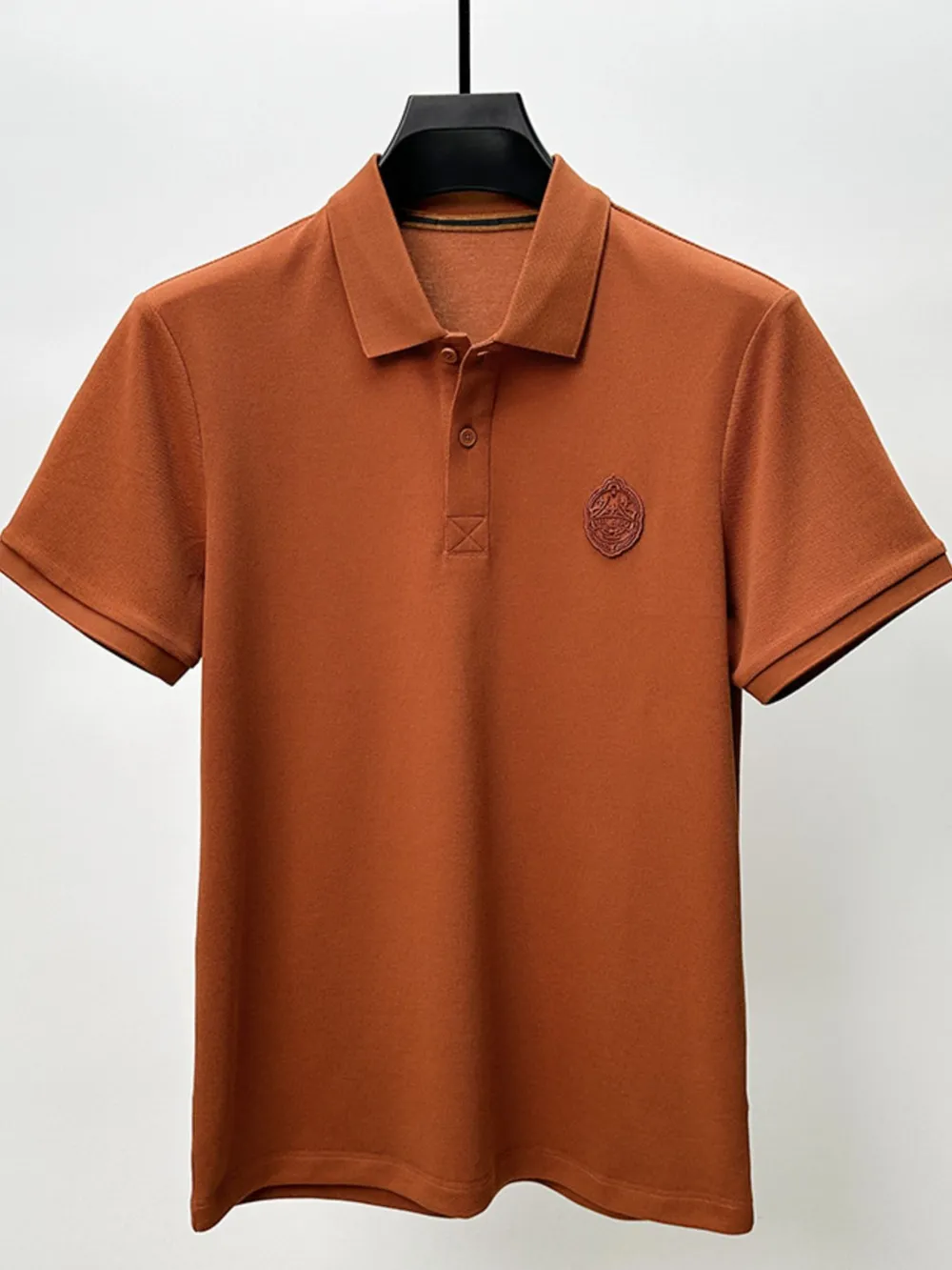 Men's Plus Size Button Detail Short Sleeve Polo