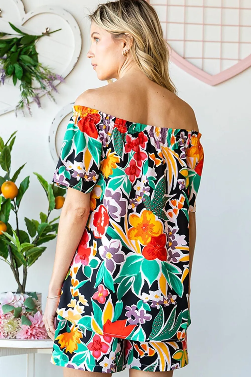 Cotton Bleu by Nu Label Floral Off-Shoulder Top, image 2