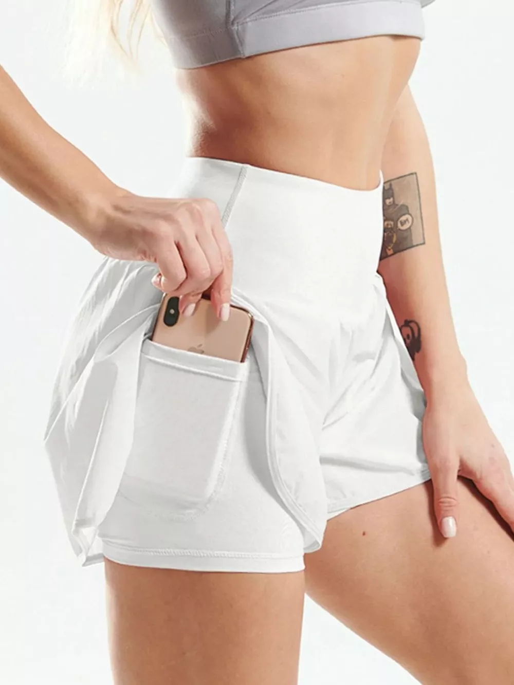 Pocketed High Waist Active Shorts, image 22