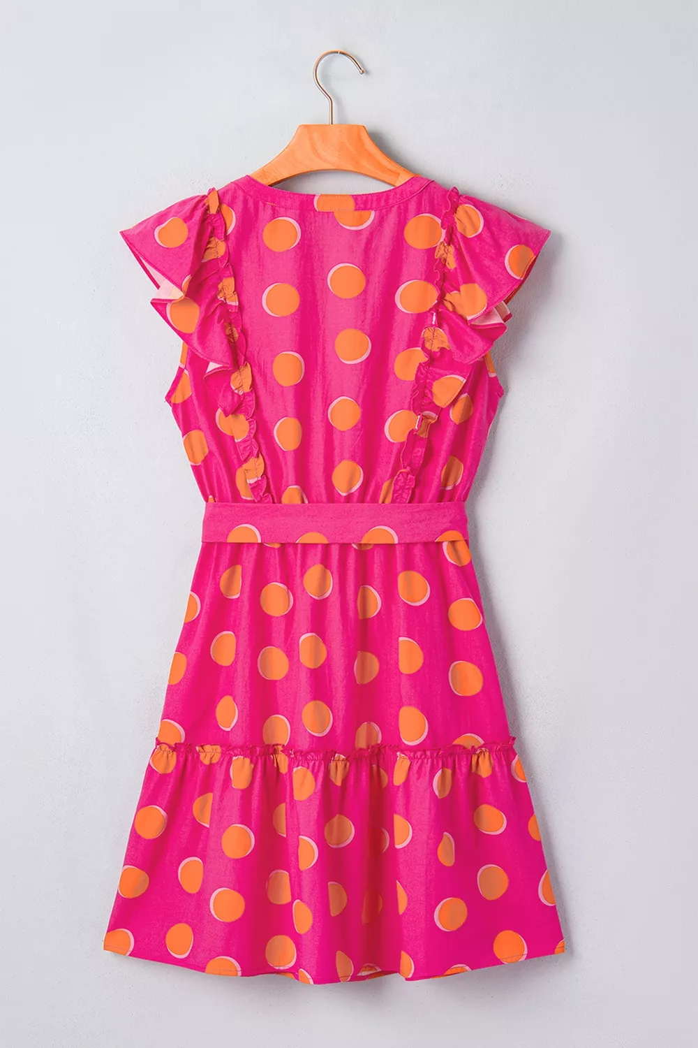 Ruffle Sleeve Polka Dot Mini Dress, image 8