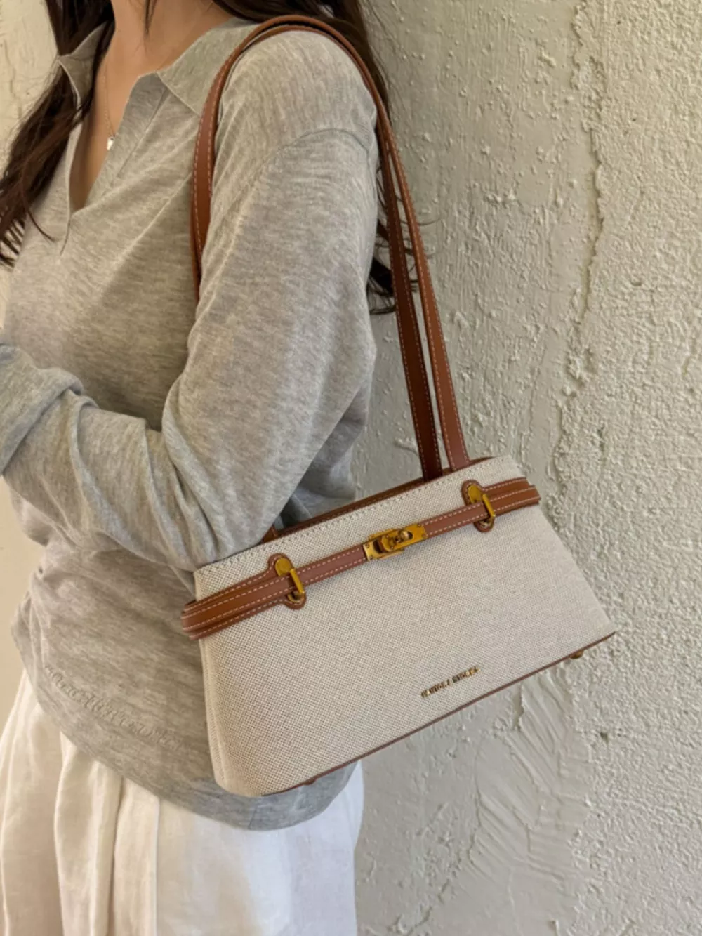 Decorative Buckle Shoulder Bag, image 4