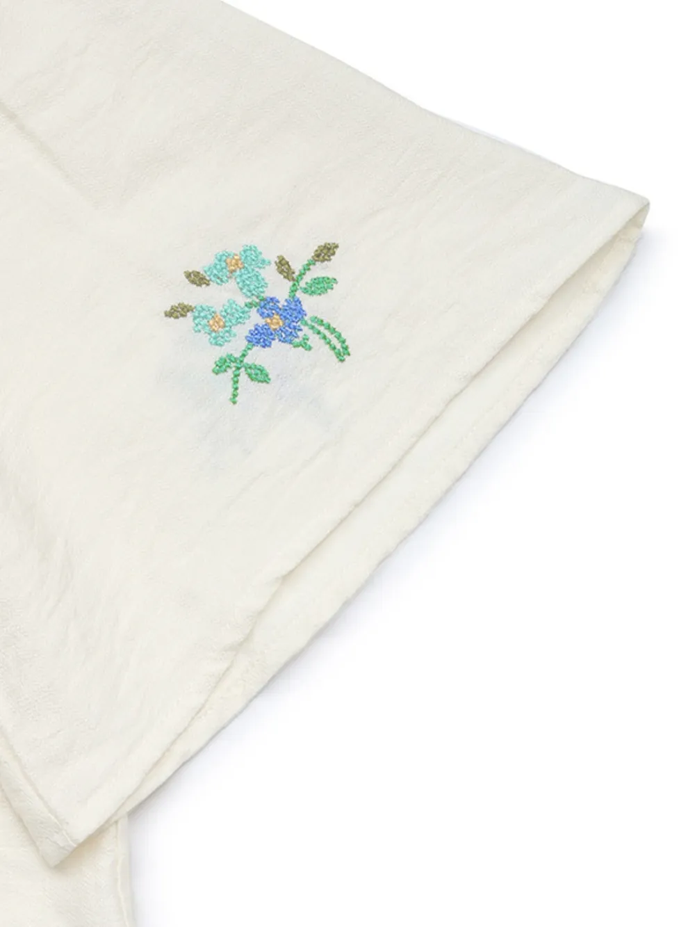 Embroidered V-Neck Short Sleeve Shirt, image 5