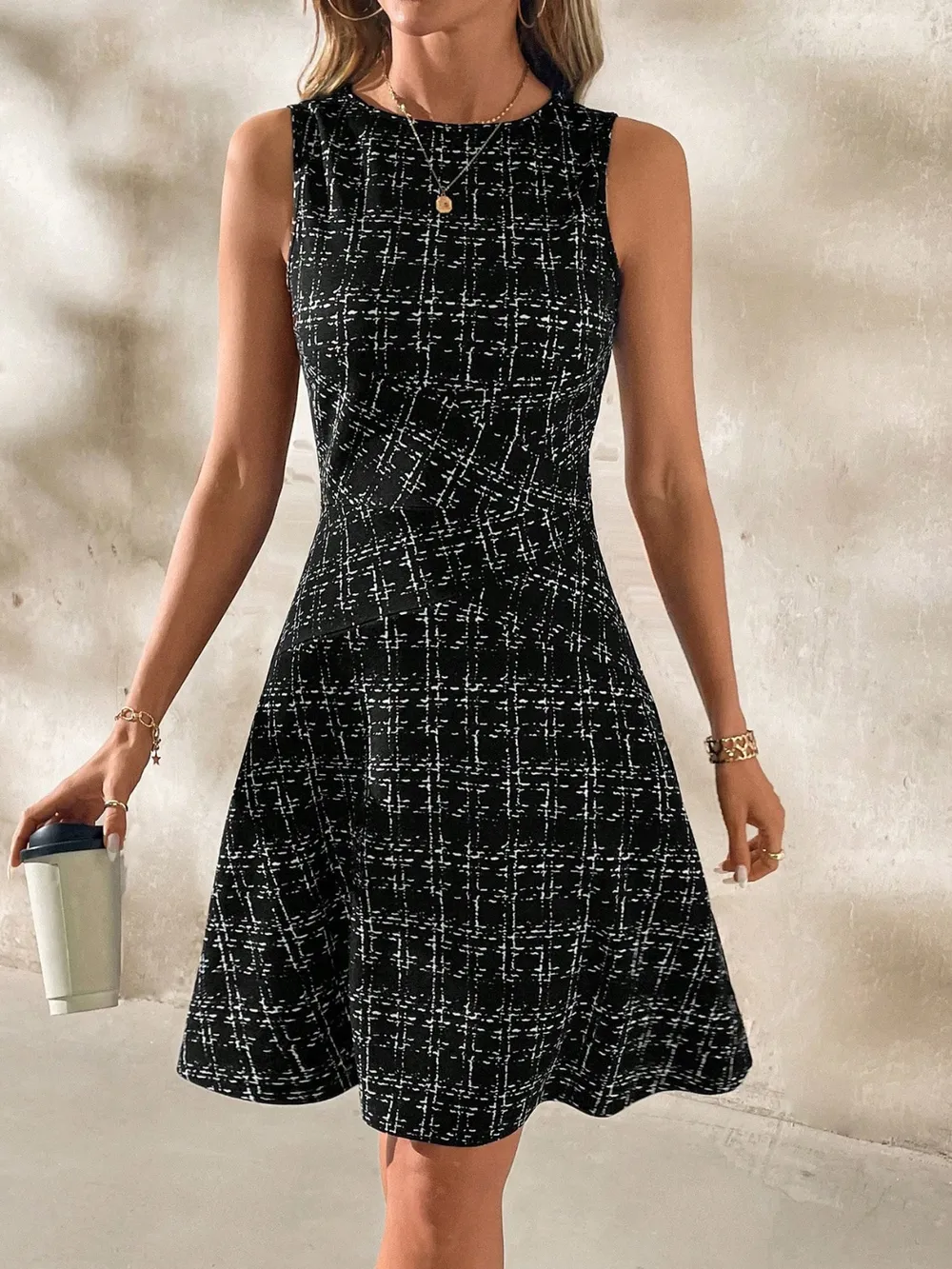 Round Neck Sleeveless Dress, image 7