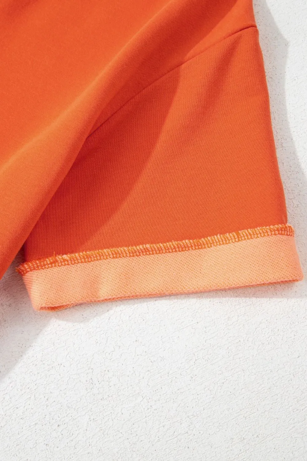 Two-Tone Short Sleeve V Neck Patched Pocket Romper, image 5