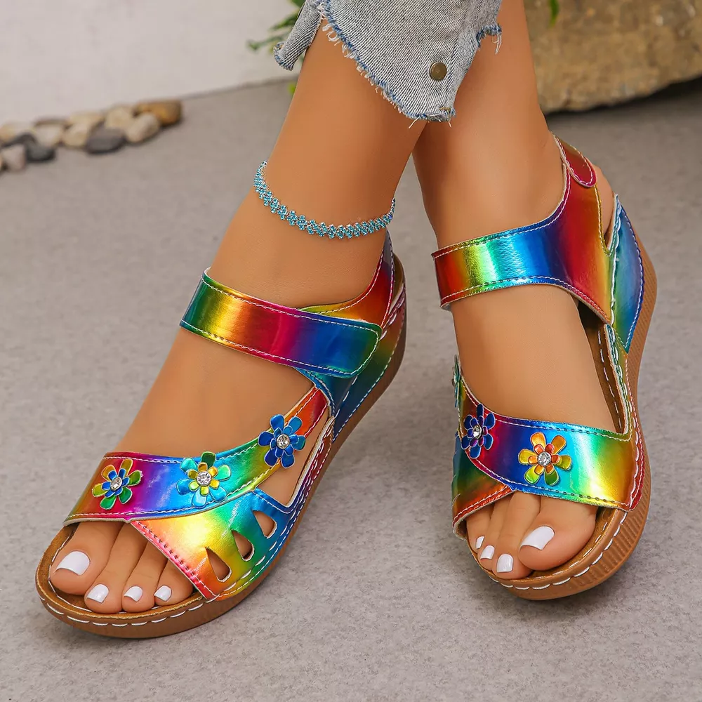 Open Toe Wedge Sandals, image 7