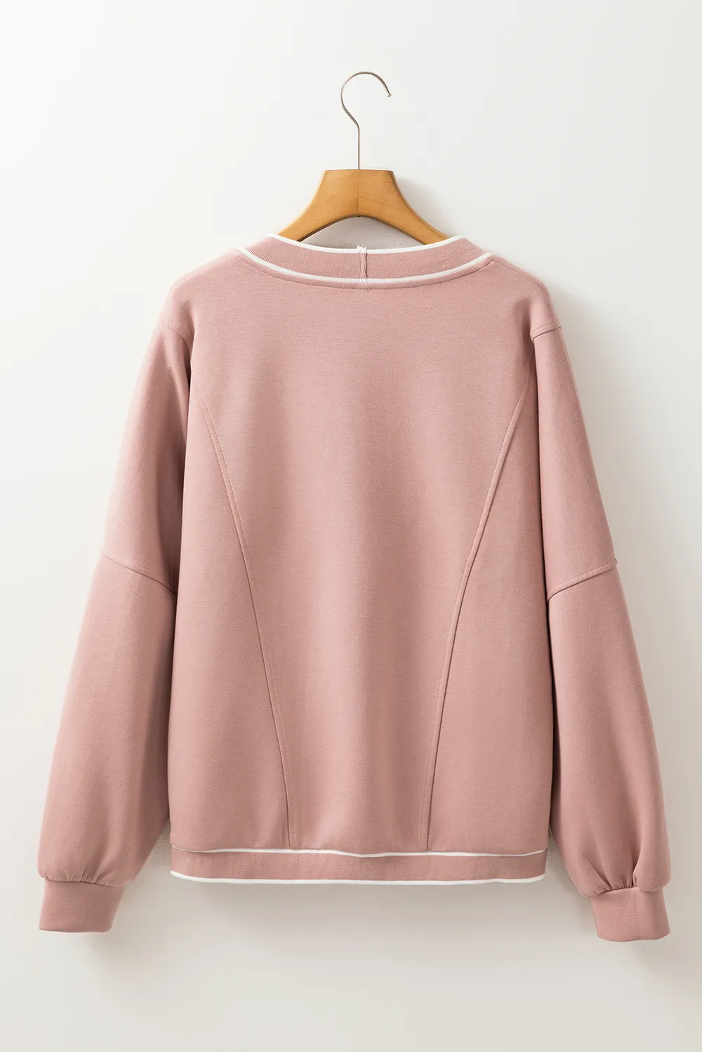 Contrast Trim V Neck Button Up Cardigan, image 12