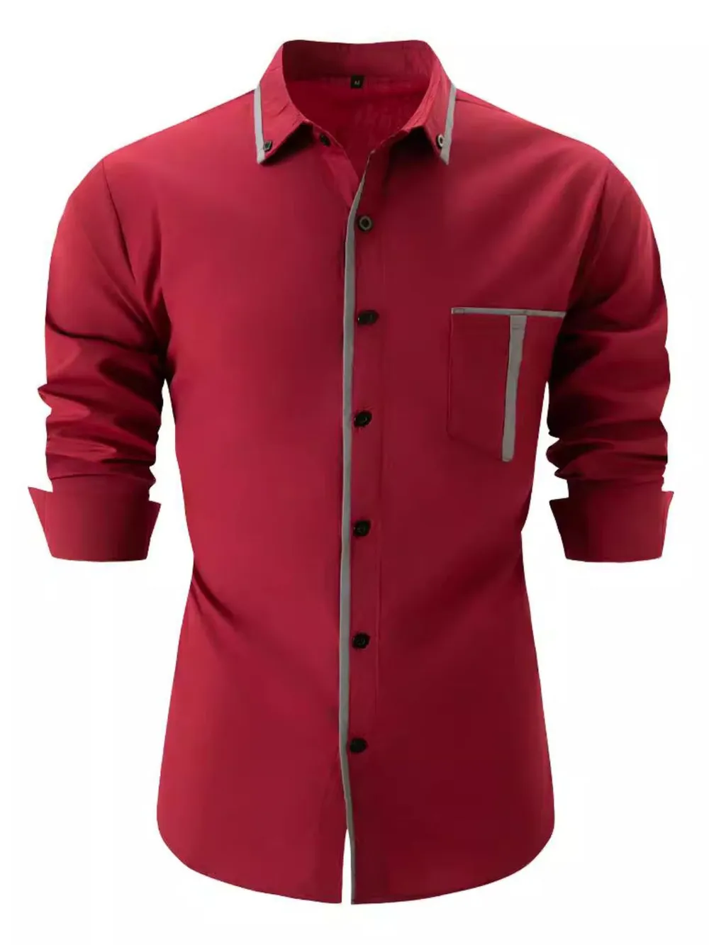 Men's Full Size Button Up Long Sleeve Shirt Plus Size, image 3