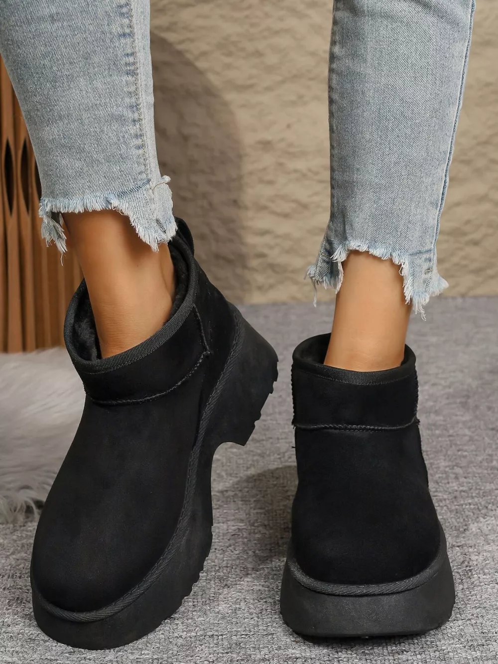 Round Toe Platform Boots, image 5