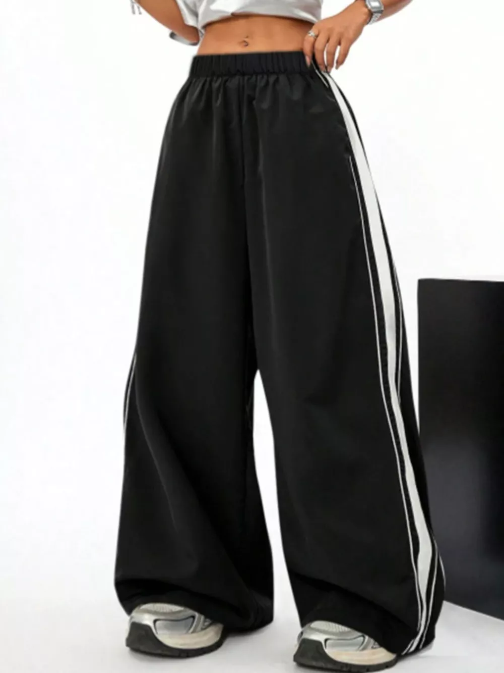 Wide Leg Striped Pants, image 2