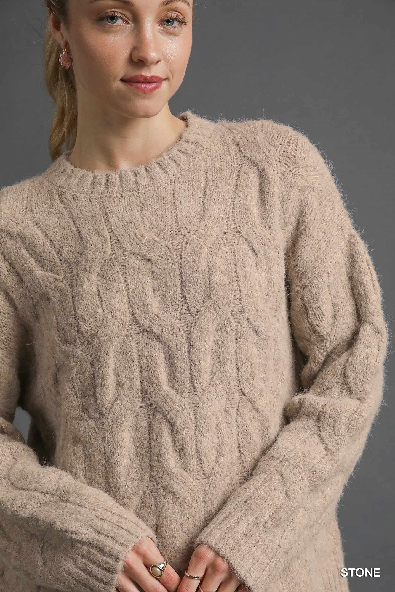 Cable Knit Cozy Sweater, image 3