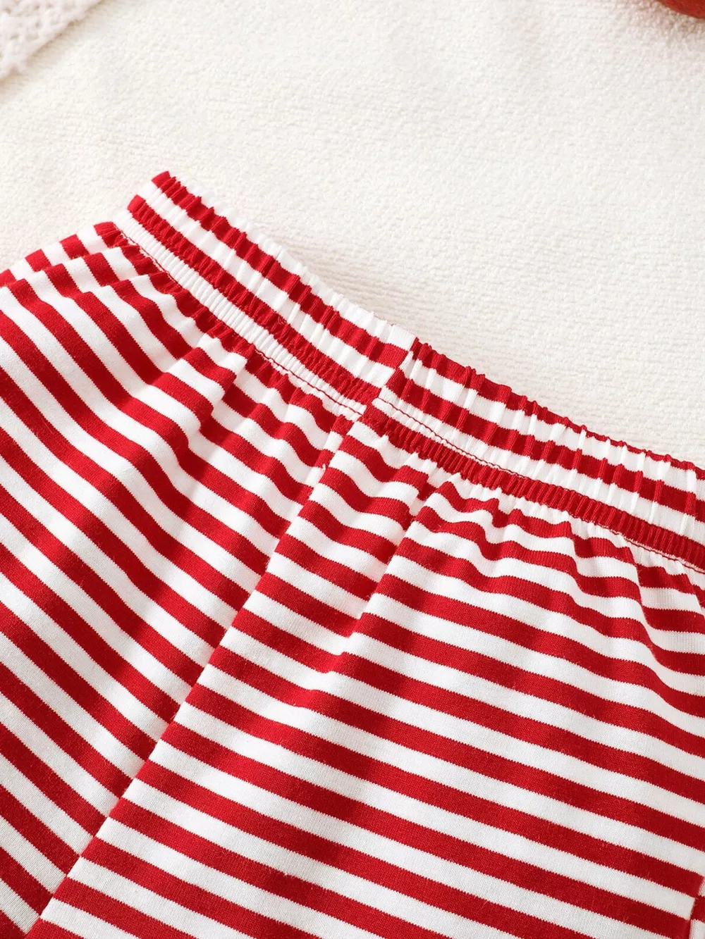 Children's Christmas Santa Striped Pajama Set, image 5