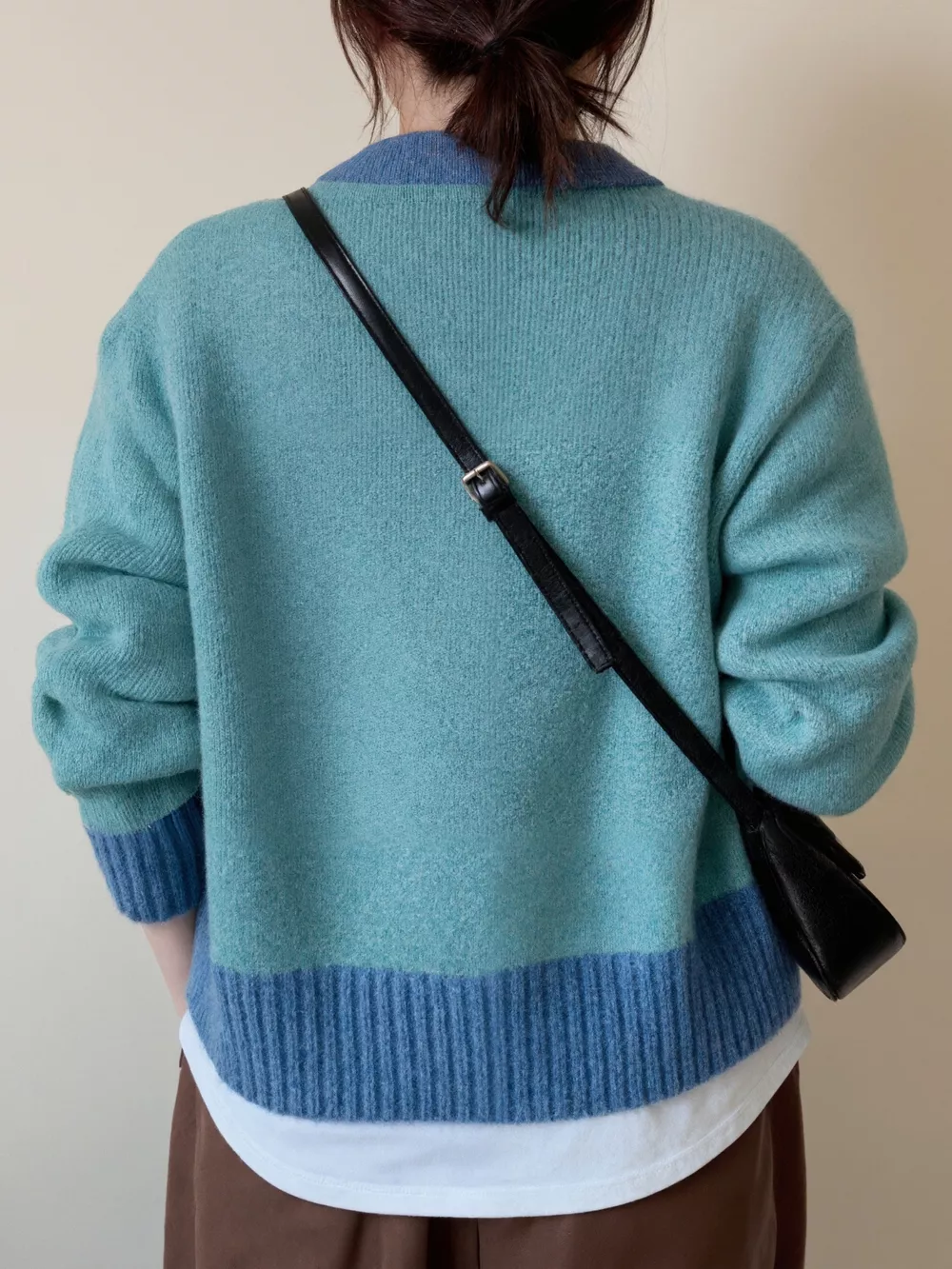 Color Block Button Up Cardigan, image 3