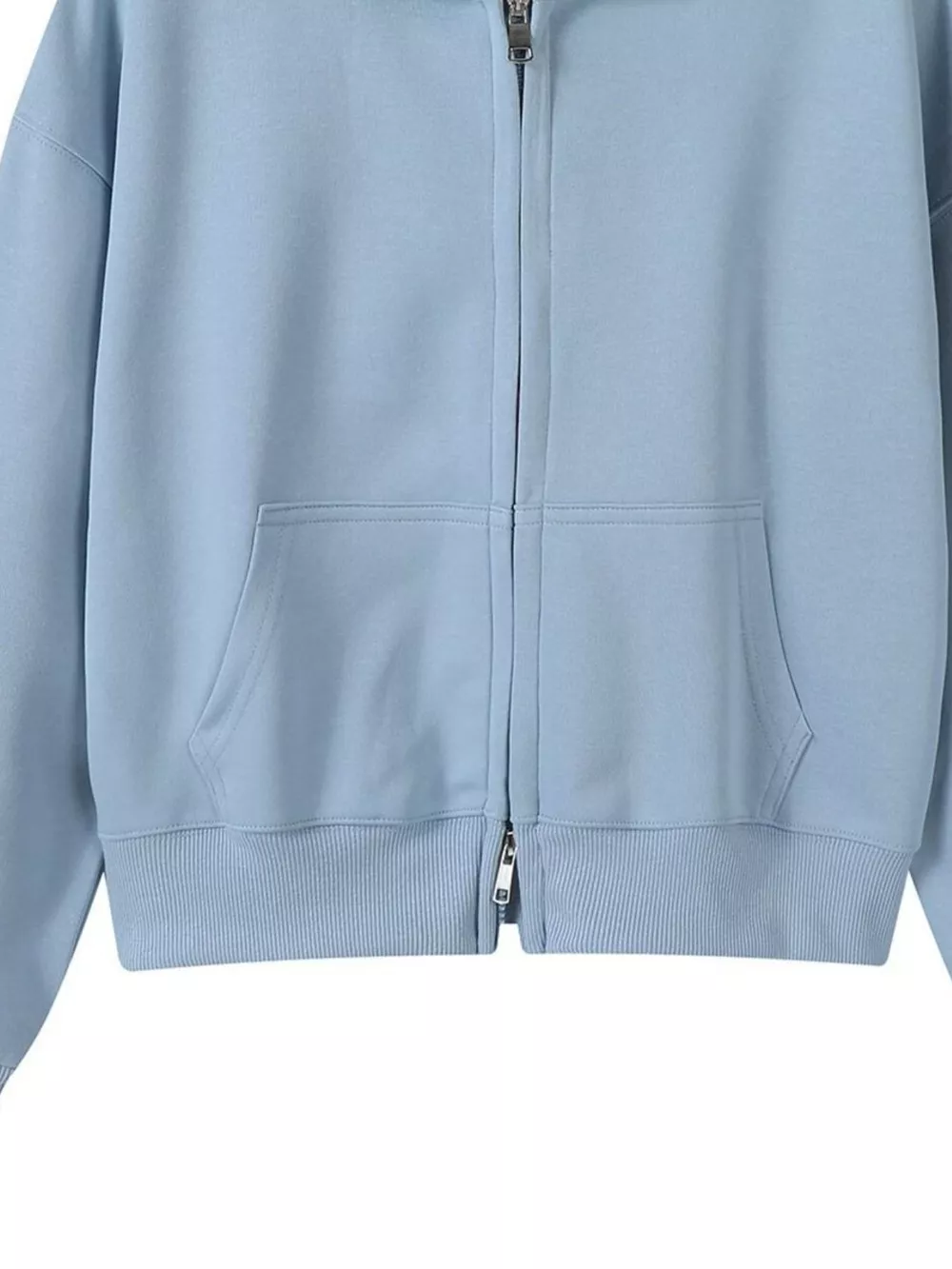 Full Size Casual Zip-Up Long Sleeve Hoodie Plus Size, image 16