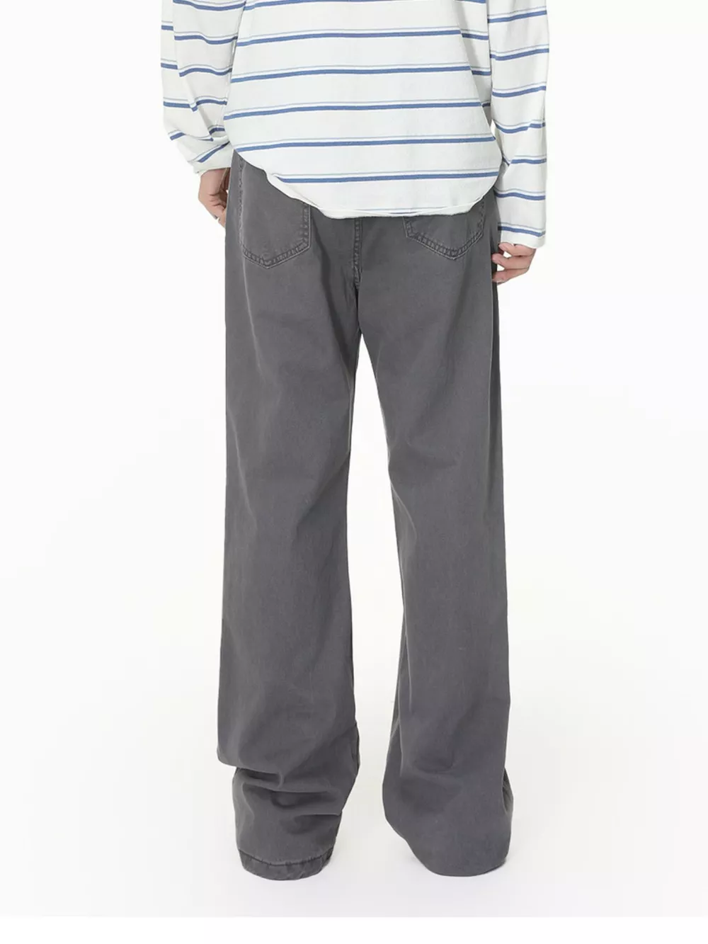 Men's Washed Loose Fit Jeans, image 7