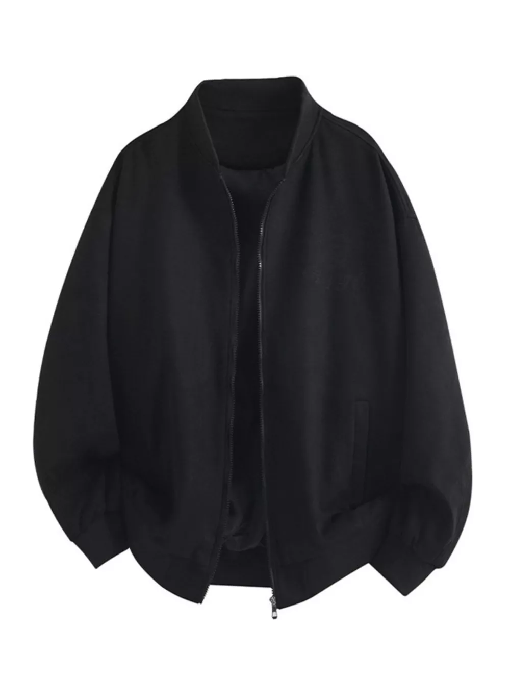 Men's Plus Size Zip Up Long Sleeve Jacket