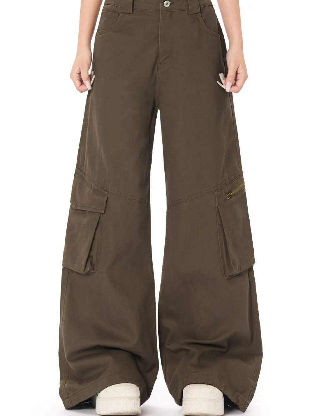 Men's Wide Leg Cargo Pants, image 4