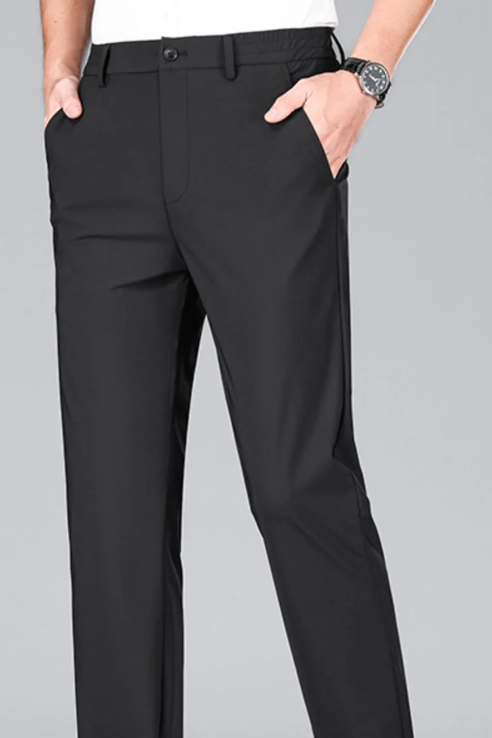 Men's Straight Leg Pants with Pockets