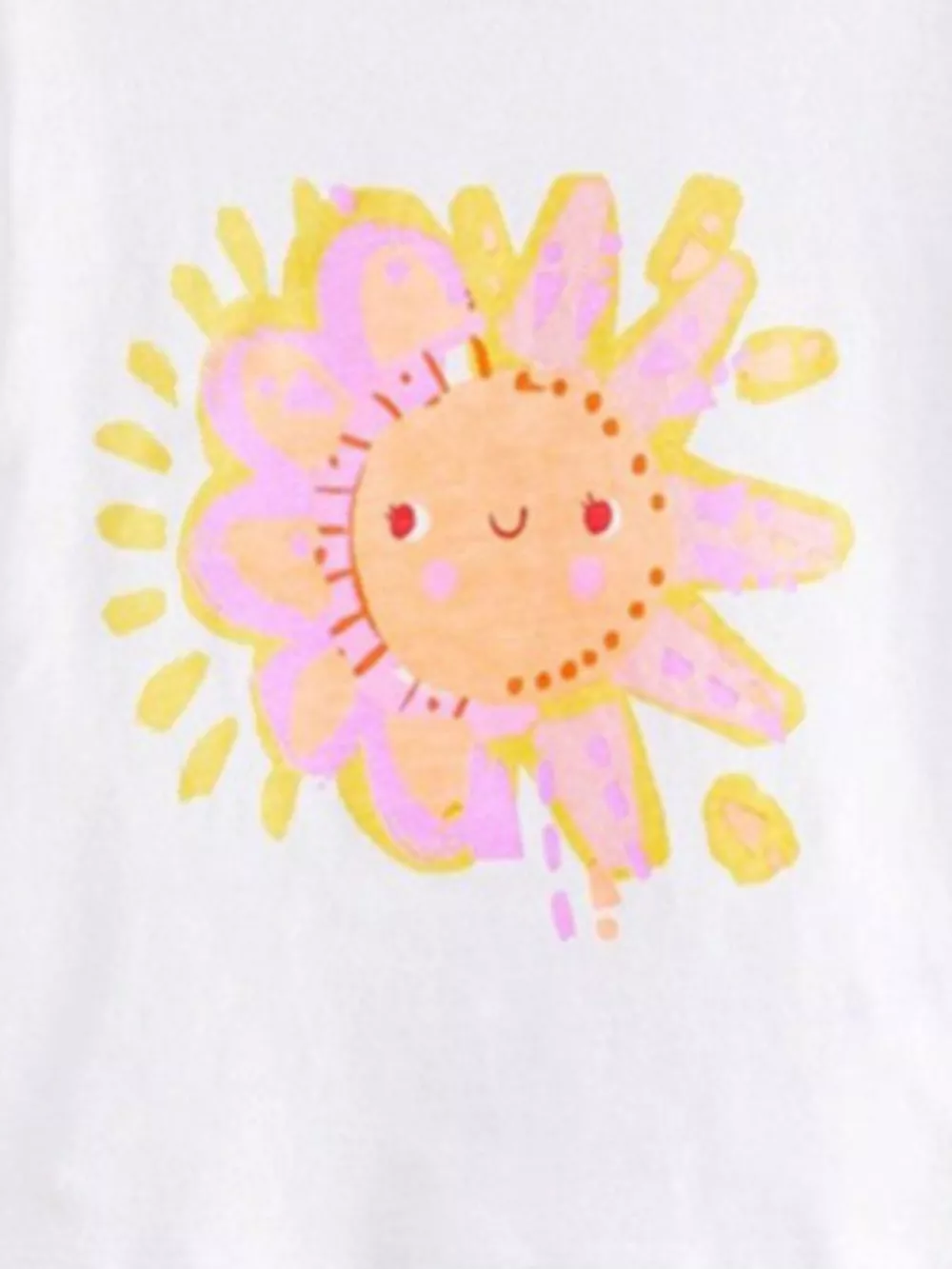 Children's Cartoon Sun Short Sleeve T-Shirt, image 4