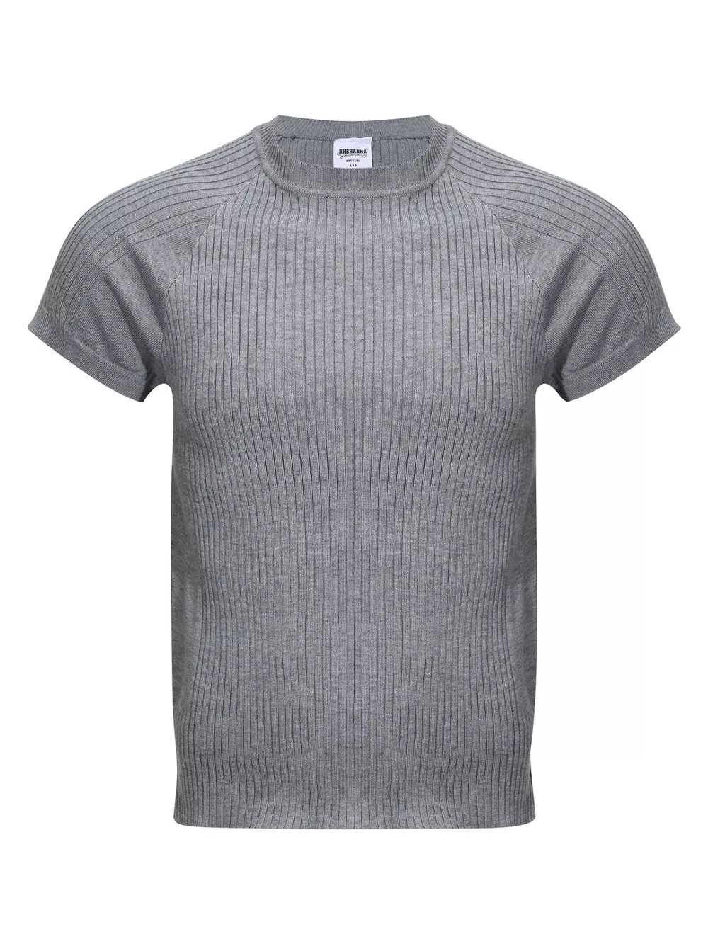 Men's Ribbed Knit Short-Sleeve T-Shirt, image 12