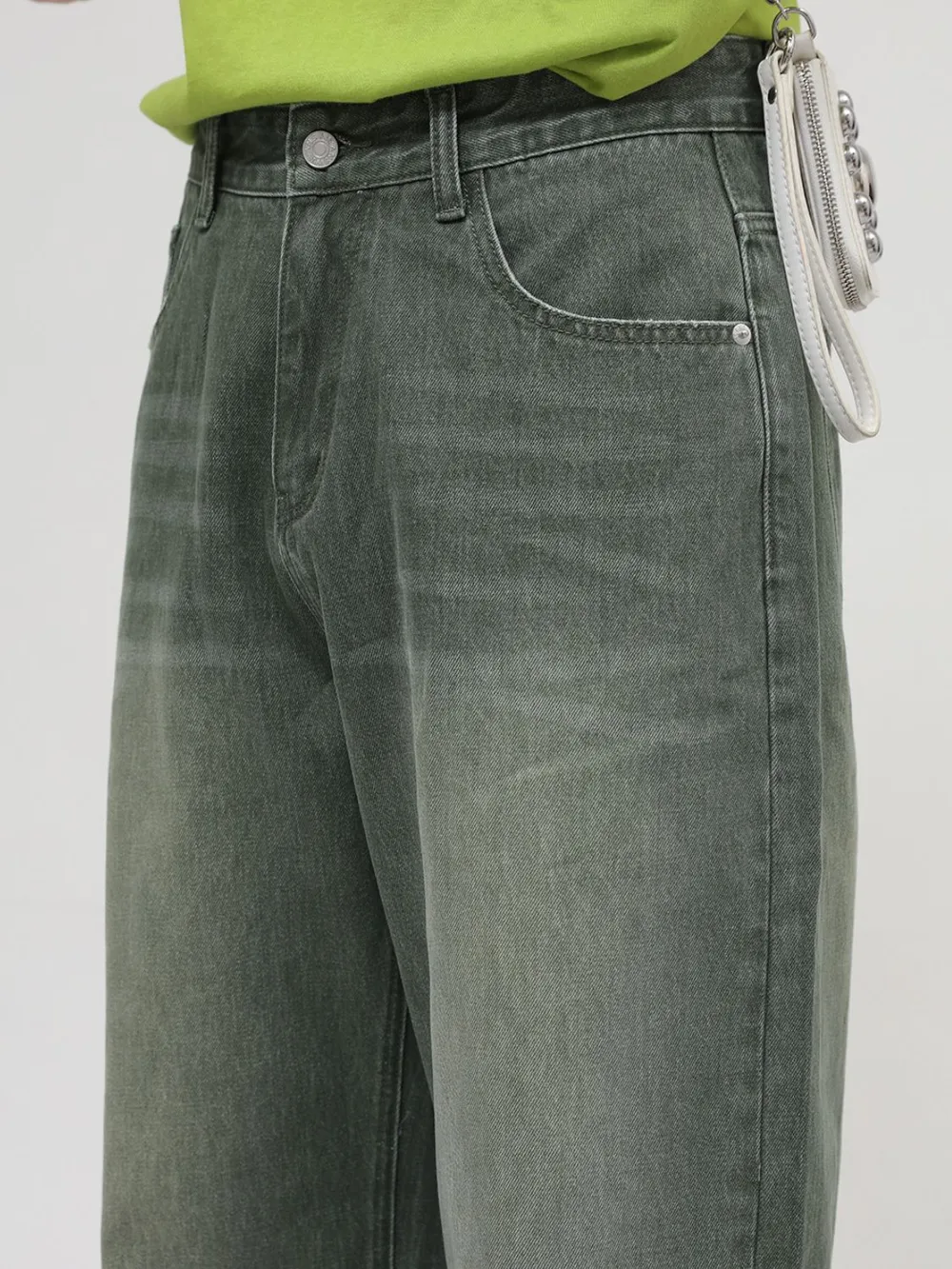 Men's Wide Straight Leg Jeans, image 5